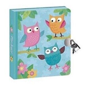 Peaceable Kingdom / Owls Lock & Key Journal / Diary Brand New!